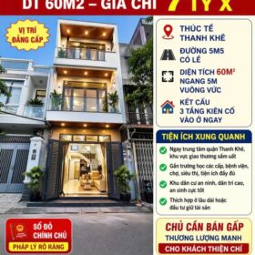 🔥 NHÀ 3 TẦNG THÚC TỀ – ĐƯỜNG 5M5 – DT 60M2 – GIÁ CHỈ 7 TỶ X 🔥  📍 V