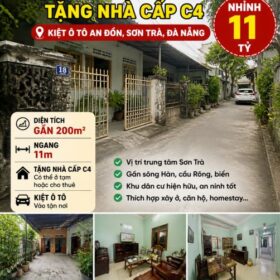 🔥 BÁN ĐẤT TẶNG NHÀ CẤP 4 AN ĐỒN– DIỆN TÍCH RỘNG GẦN 200M2, NGANG KHỦNG 11M 🔥