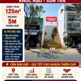 🌹🌹🌹 CHÍNH CHỦ GỬI BÁN ĐẤT MẶT TIỀN KHÚC HẠO – SƠN TRÀ 🌹🌹🌹  🔥 Vị