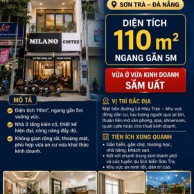 🔥 GIẢM SÂU CHỈ CÒN 14 TỶ X- BÁN NHANH  NHÀ 3 TẦNG MẶT PHỐ SƠN TRÀ  – DIỆN TÍCH 110M²  – V