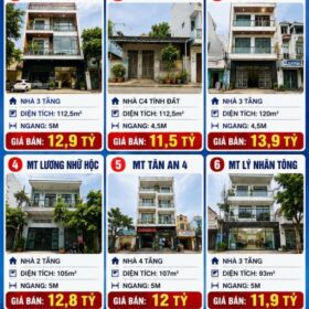 🔥 CHÀO BÁN 6 CĂN NHÀ MẶT TIỀN GIÁ TỐT – KHU TRUNG TÂM 🔥