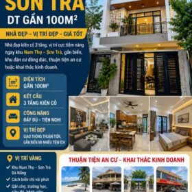 🏡 NHÀ 3 TẦNG KHU NAM THỌ – SƠN TRÀ – DT GẦN 100M² 🌟  ✨
