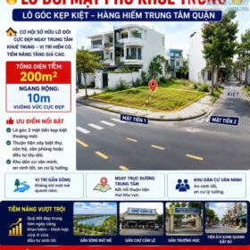 🔥 LÔ ĐÔI MẶT PHỐ KHUÊ TRUNG – LÔ GÓC KẸP KIỆT – HÀNG HIẾM TRUNG TÂM QUẬN 🔥