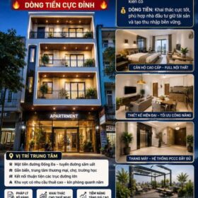 🔥🔥 TOÀ CĂN HỘ 4 TẦNG MẶT TIỀN ĐỐNG ĐA – DÒNG TIỀN CỰC ĐỈNH 🔥