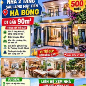 🔥🔥 GIẢM CHÀO NỬA TỶ – NHÀ 2 TẦNG SAU LƯNG MẶT TIỀN HÀ BỔNG – DT GẦN 90M² 🔥