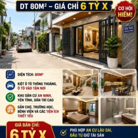 🔥 NHÀ KIỆT Ô TÔ TRƯƠNG CHÍ CƯƠNG – DT 80M² – GIÁ CHỈ 6 TỶ X 🔥