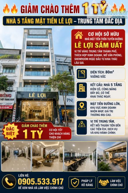 018818404-0630-ban-nha-mat-tien-quan-hai-chau 🔥🔥 GIẢM CHÀO THÊM 1 TỶ – NHÀ 5 TẦNG MẶT TIỀN LÊ LỢI – TRUNG TÂM ĐẮC ĐỊA 🔥🔥 🏡