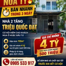 🔥 GIẢM MẠNH NỬA TỶ – BÁN NHANH TRONG 3 NGÀY 🔥