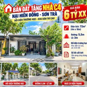 BÁN ĐẤT TẶNG NHÀ C4 – NẠI HIÊN ĐÔNG, SƠN TRÀ- GIÁ CHỈ 6 TỶ XX