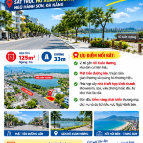 LÔ ĐẤT MẶT TIỀN LÊ VĂN HIẾN – SÁT TRỤC HỒ XUÂN HƯƠNG, NGŨ HÀNH SƠN, ĐÀ NẴNG 🔥VỊ TRÍ ĐẸP – MẶT TIỀN ĐƯỜNG LỚN – ĐÓN ĐẦU TIỀM NĂNG KINH DOANH!