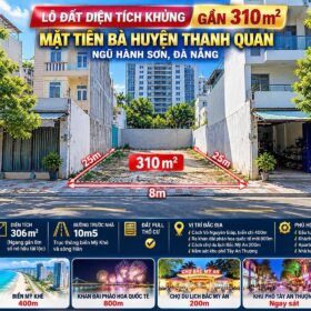 LÔ ĐẤT VÀNG GẦN 310M² MẶT TIỀN BÀ HUYỆN THANH QUAN – THÔNG BIỂN MỸ KHÊ