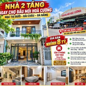 NHÀ 2 TẦNG NGAY CHỢ ĐẦU MỐI HÒA CƯỜNG – HẢI CHÂU
