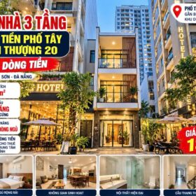 NHÀ 3 TẦNG MẶT TIỀN PHỐ TÂY AN THƯỢNG – SÁT BIỂN MỸ KHÊ – SẴN DÒNG TIỀN
