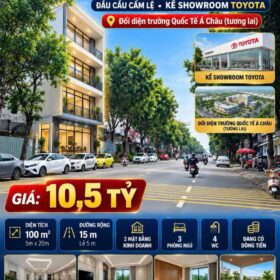 TOÀ NHÀ 4 TẦNG MẶT TIỀN PHẠM HÙNG – ĐẦU CẦU CẨM LỆ, KỀ SHOWROOM TOYOTA